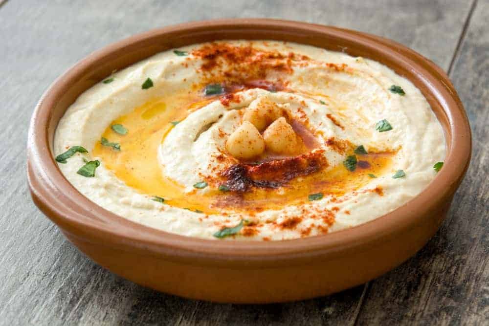 Diffrent types of hummus - Nosta restaurant Cork