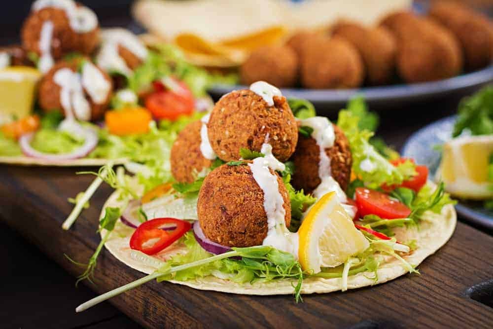 Falafel on the table - Nosta restaurant Cork