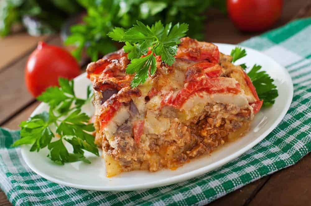 Moussaka greek dish - Nosta restaurant Cork