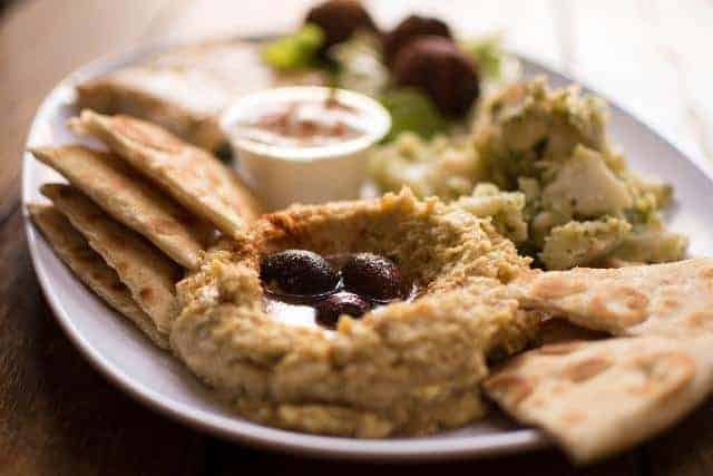 Old way of serving hummus - Nosta restaurant Cork