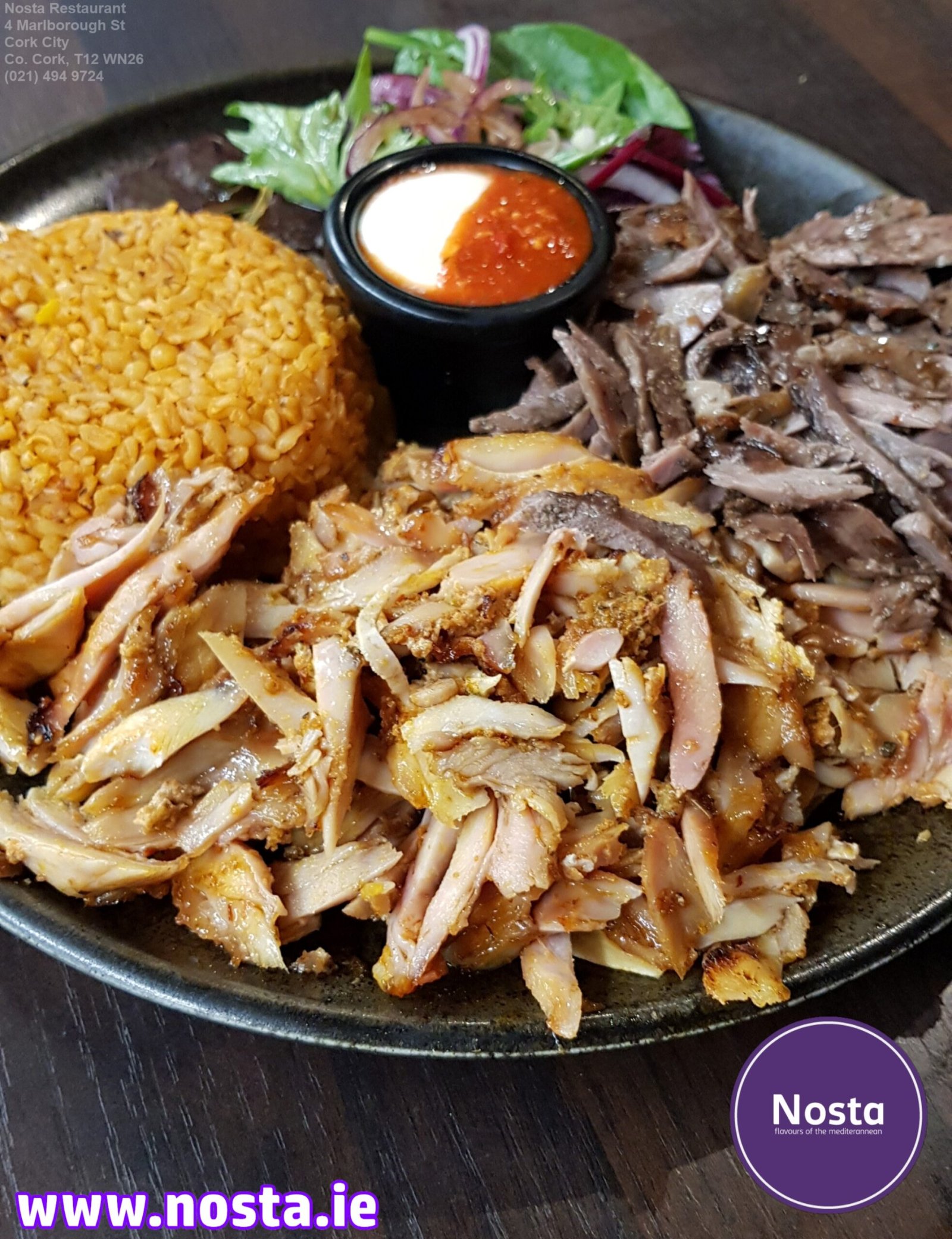 Mixed Gyros - Nosta restaurant Cork