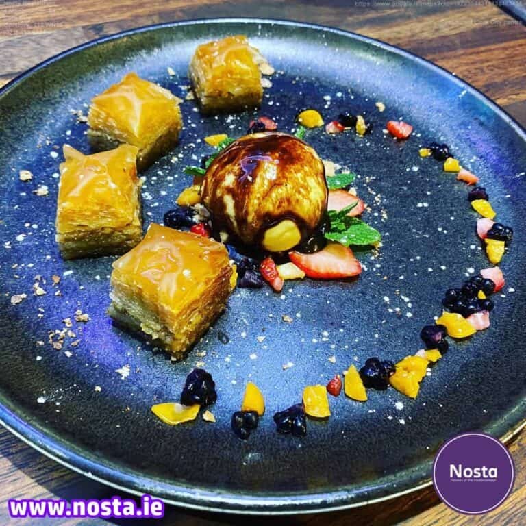 Baklava dessert - Nosta restaurant Cork City centre