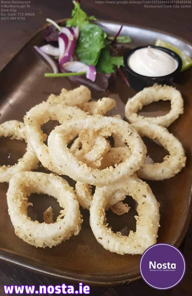 Calamari rings - Nosta restaurant Cork City centre