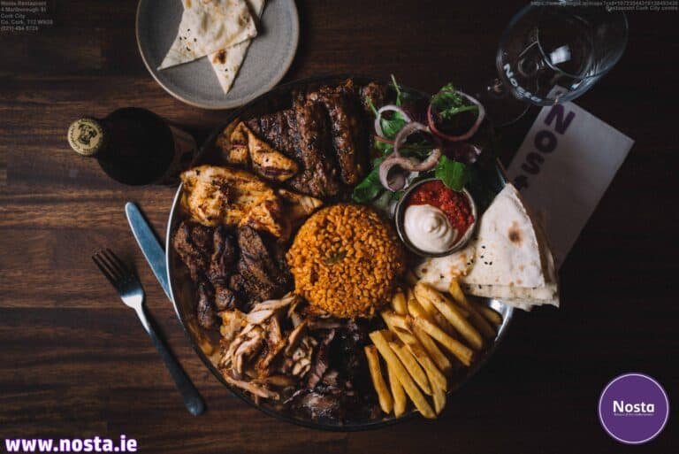 Niko's platter on the table - Nosta restaurant Cork