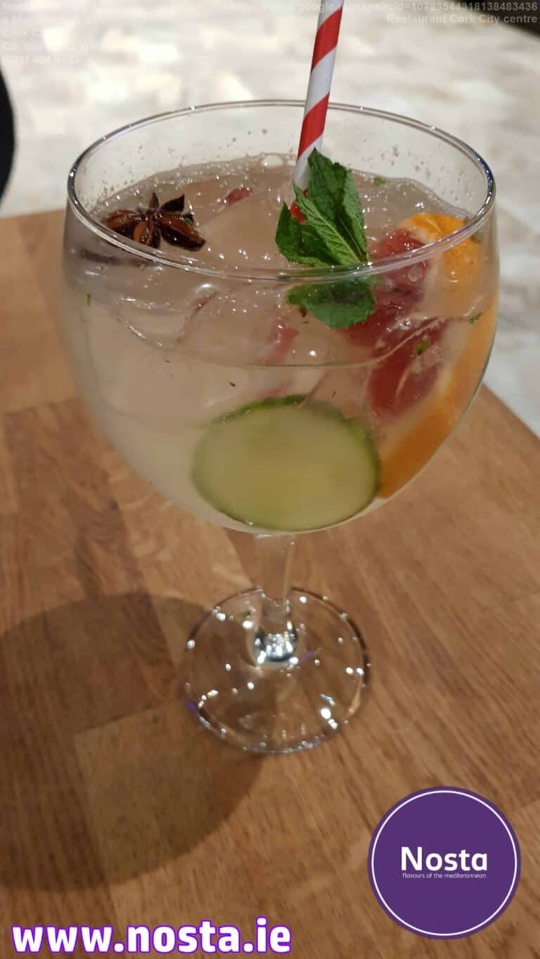Nostaginta cocktail - Nosta restaurant Cork City centre