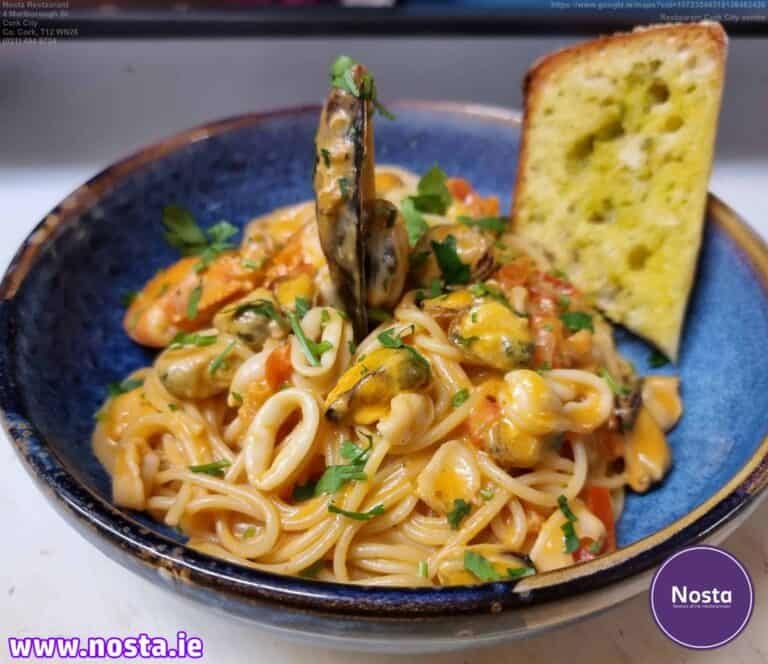 Pasta marinara - Nosta restaurant Cork City centre