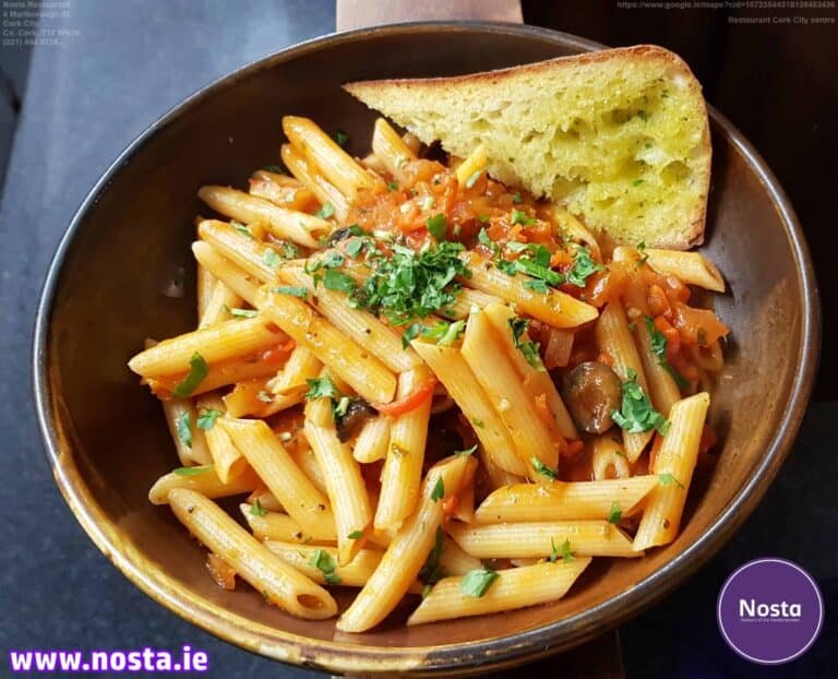 Penne Arrabiata - Nosta restaurant Cork