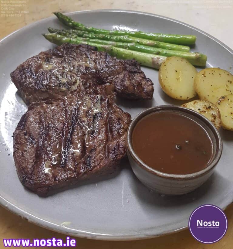 Ribaye aged steak - Nosta restaurant Cork City centre