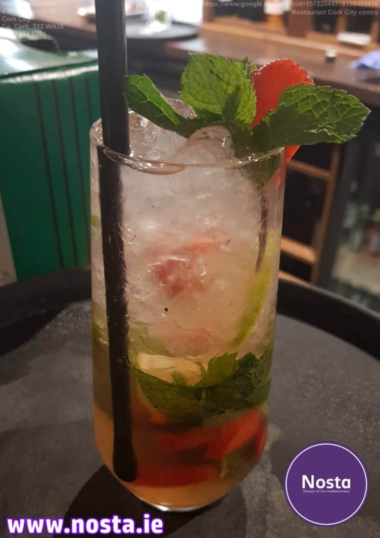 Strawberry mojito - Nosta restaurant Cork City centre