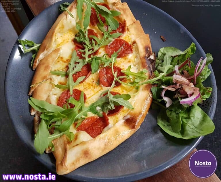 Sucuklu pide - Nosta restaurant Cork City centre